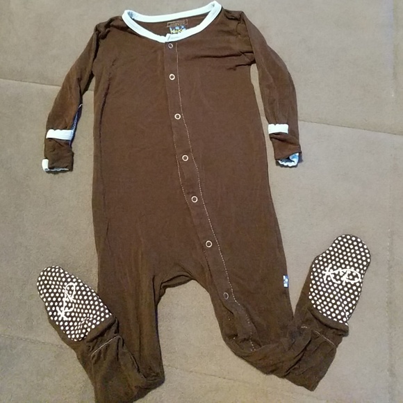 Kickee Pants Other - KickeePants🐻BasicFootie🐻BarkW/PondTrim,18-24mo
